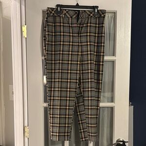 H&M Black and Brown Dress Pants Tailored Fit